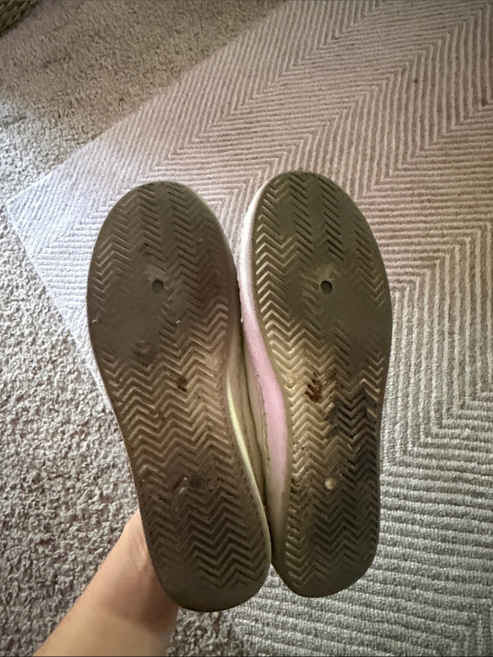 Vintage Havana White and Taupe well worn Women's Sneakers - Picture 5 of 7